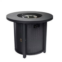 30" Propane Gas Fire Pit Table, 50000 BTU round Steel Fire Pit