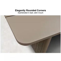 9-Piece Aluminum Outdoor Dining Set All-Weather Modern Rectangular Dining Table and Chairs with Olefin Cushions, Beige