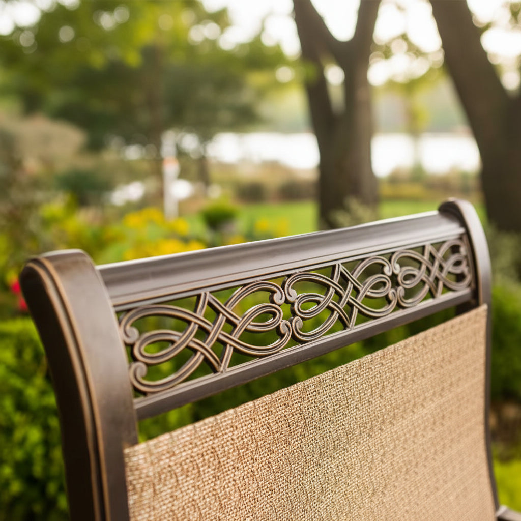 Legacy 9-Piece Patio Outdoor Dining Set with Large Square Table