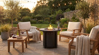 30" Propane Gas Fire Pit Table, 50000 BTU round Steel Fire Pit — Lifestyle